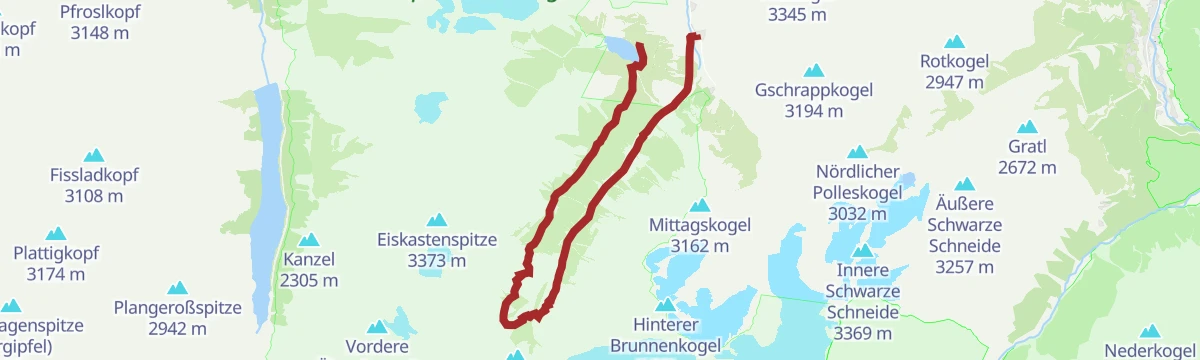 Route map: Fuldaer Höhenweg